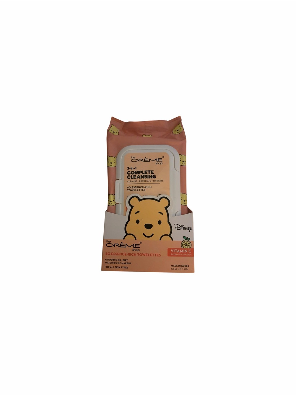 NWT The Crème Shop Winnie the Pooh Vitamin C Cleansing Towelettes